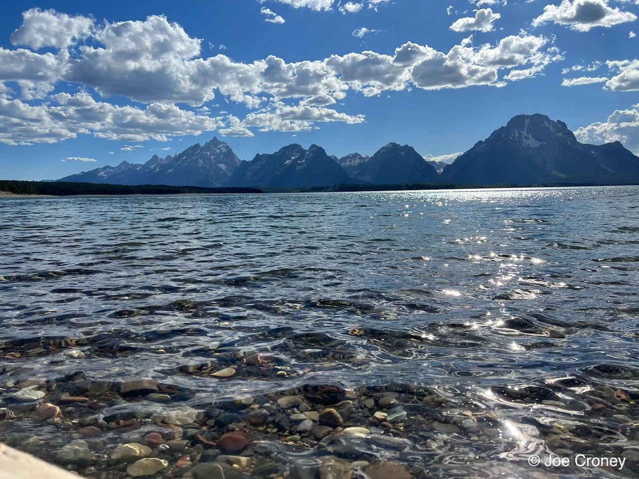 Jackson Lake in the Tetons